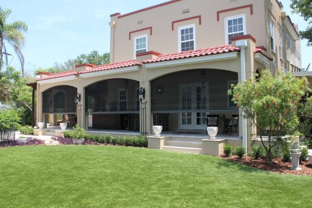 Screened patio porch repair on a Jupiter FL home